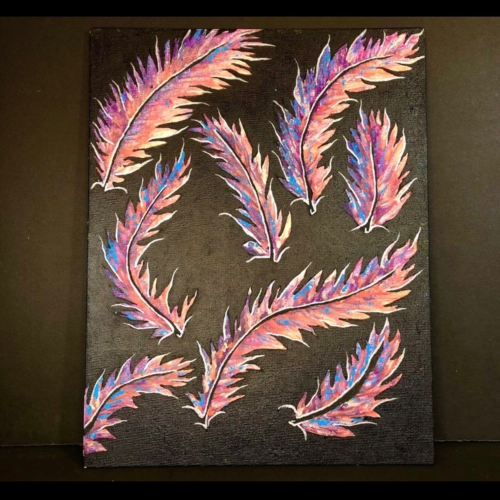 Art “Birds of A Feather” Original Multimedia Artwork!